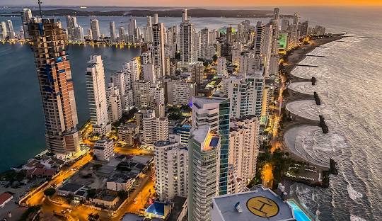 Vista panorámica de la Ciudad de México con edificios históricos